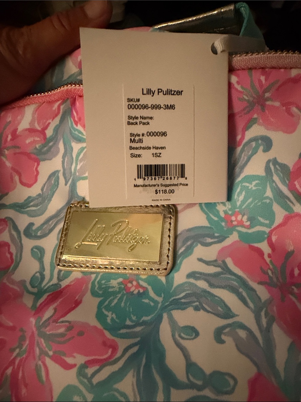 Lily Pulitzer Beachside Haven Backpack - Picture 9 of 12